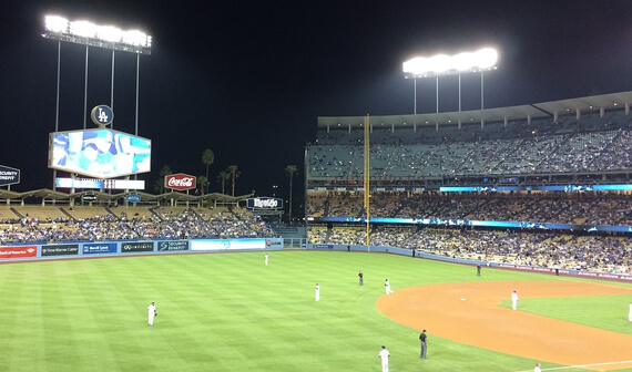 L.A. Dodgers Games in a Los Angeles Party Bus